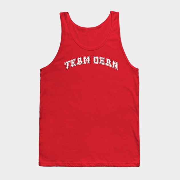 Team Dean 2 Tank Top by CaffeinatedWhims